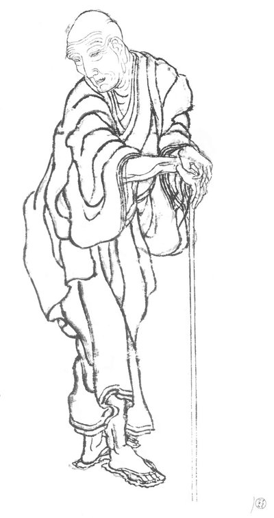 Retrato Hokusai de Katsushika Hokusai